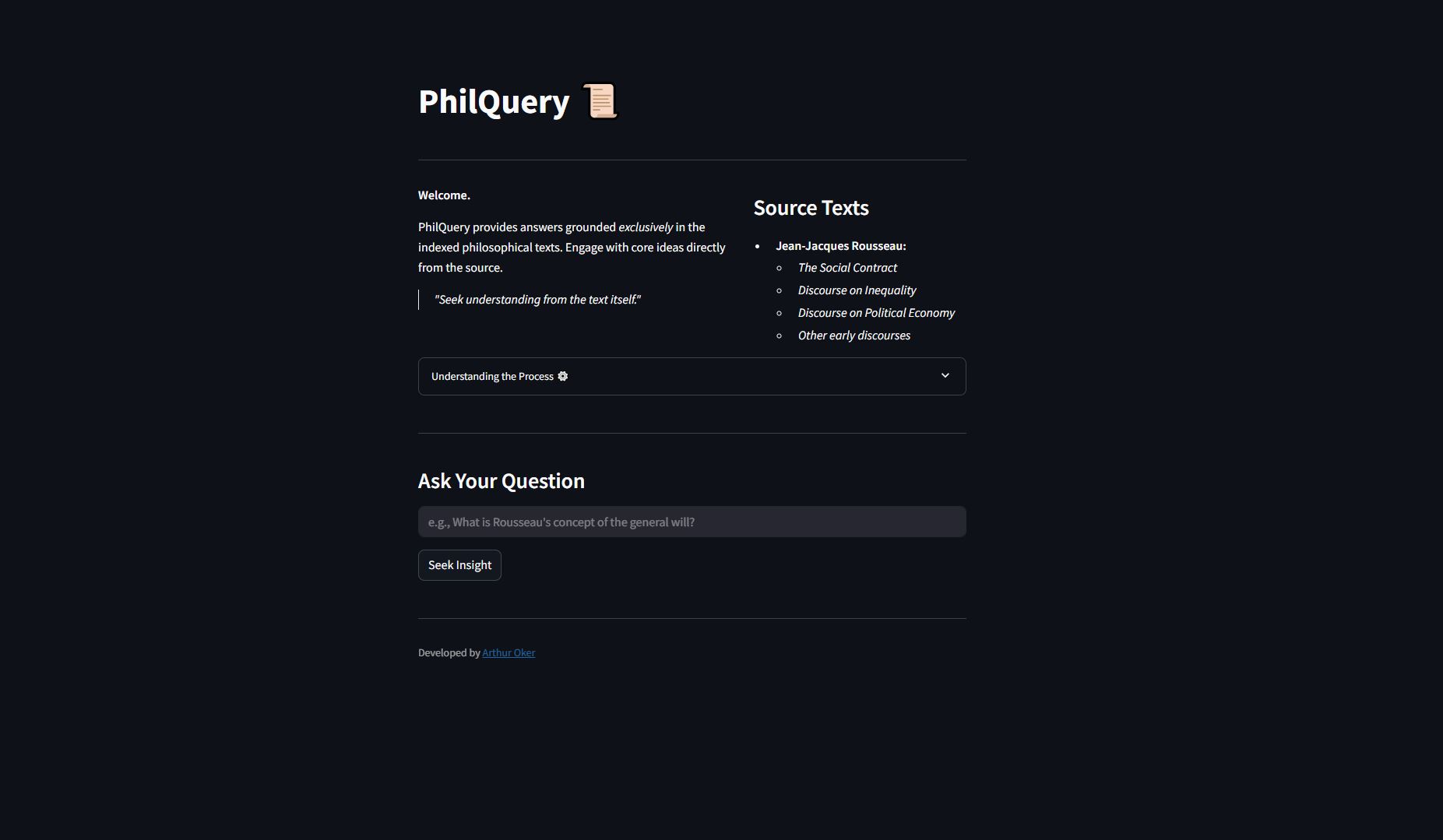 PhilQuery AI Philosophy Assistant